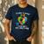 Fun Heart Puzzle Shirts Dad Autism Awareness Family Support Men's Casual T-Shirt Navy