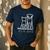 Fur Dad Pet Lover Cat Dog Dad Husband Fathers Day Wife Men's Casual T-Shirt Navy
