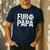 Fur Papa Shirt Pet Lover Dog Dad T-Shirt Fathers Day For Men Men's Casual T-Shirt Navy