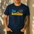 Gelt Father Hanukkah Menorah Jewish Dad Pajamas Men's Casual T-Shirt Navy