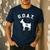 GOAT Number 14 Greatest Of All Time Dad Joke Men's Casual T-Shirt Navy