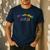 Grateful Dad Fathers Day Tie Dye Letters Shirt For Dads Men's Casual T-Shirt Navy