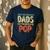 Only The Greatest Dads Get Promoted To Pop Men's Casual T-Shirt Navy