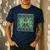 Green Sport Loud Proud Cheer Coach Dad Father's Day Men's Casual T-Shirt Navy