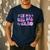 Groovy Retro In My Girl Dad Era Daddy Fathers Day Men's Casual T-Shirt Navy