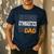 Gymnastics Dad For Gymnastic Father Parents Men's Casual T-Shirt Navy