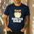 Hamster Dad Father's Day Animal Whisperer Rodent Lover Men's Casual T-Shirt Navy