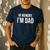 Hi Hungry I'm Dad Father's Day Dad Daddy Joke Men's Casual T-Shirt Navy