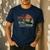 Hooked On Being Dad Fishing Dad Father's Day Men's Casual T-Shirt Navy