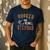 Hooked On Being Stepdad Father's Day Fishing Stepdad Men's Casual T-Shirt Navy