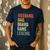 Husband Dad Board Game Night Legend Father Vintage Men's Casual T-Shirt Navy