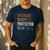 Husband Daddy Protector Hero For Dad Father's Day Men's Casual T-Shirt Navy