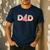Ice Cream Dad 1st Birthday Matching Family Men's Casual T-Shirt Navy