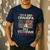I'm a Dad Grandpa And a Veteran Nothing Scares Me Men's Casual T-Shirt Navy