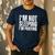 I'm Not Sleeping I'm Praying Mom Dad Joke Premium Tri-Blend Men's Casual T-Shirt Navy