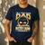 I'm A Super Proud Dad Of A 2025 Master's Degree Graduate Men's Casual T-Shirt Navy