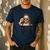 I'm Telling Dad Jesus Wearing Sunglasses Christian Fathers Men's Casual T-Shirt Navy