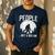 Introvert Bigfoot People Not A Big Fan Dad Joke Men's Casual T-Shirt Navy
