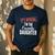 It's Official I'm The Favorite Daughter From Dad Mom Men's Casual T-Shirt Navy
