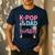 K-Pop Dad Of The Birthday Girl K Pop Birthday Party Men's Casual T-Shirt Navy