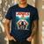 Light Golden Retriever Jowls Top Paws Cream Lab Dog Mom Dad Men's Casual T-Shirt Navy