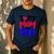 I Love My Mom And Dad Idea Shirt Men's Casual T-Shirt Navy