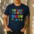 Master Builder Birthday Boy's Daddy Building Bricks Blocks Men's Casual T-Shirt Navy