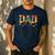 Master Builder Dad Birthday Boy Building Bricks Blocks Daddy Men's Casual T-Shirt Navy