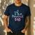 Mermaid Dad Merman Daddy Dad Family Matching Birthday Men's Casual T-Shirt Navy