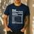 Miftees Fathers Day Tees Dad Nutrition Facts Men's Casual T-Shirt Navy