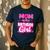 Mom And Dad Birthday Girl Family Matching Party Decorations Men's Casual T-Shirt Navy Mom And Dad Birthday Girl Family Matching Party Decorations Men's Casual T-Shirt Navy