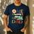 One Happy Dad Camper 1st Birthday Boy Camping Bear Men's Casual T-Shirt Navy
