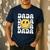 One Happy Family Birthday Matching Apparel Dada One Happy Dude Birthday Theme Family Matching Adult Child Short Sleeve Crew Neck Classic Fit Polyester 50 Cotton 50 Men's Casual T-Shirt Navy