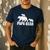 Papa Bear Two Cubs Shirt Daddy Bear Twin Tshirt Papa 2 Kids Men's Casual T-Shirt Navy