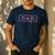 Pink Dad Est 2026 Logo Father 2026 Loading New Dad 2026 Men's Casual T-Shirt Navy