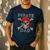 Pirate Dad Shirt Jolly Roger Crossbones Skull Halloween Men's Casual T-Shirt Navy Pirate Dad Shirt Jolly Roger Crossbones Skull Halloween Men's Casual T-Shirt Navy