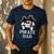 Pirate Father Pirate Dad Halloween Men's Casual T-Shirt Navy