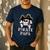 Pirate Papa Costume Jolly Roger Crossbones Pirate Dad Men's Casual T-Shirt Navy