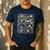 Play Cars On Dad's Back Mom's Back City Map BACK PRINT ONLY Men's Casual T-Shirt Navy