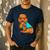 Poodle I Love Dad Tattoo Apparel Dog Dad Dads For Men Women Men's Casual T-Shirt Navy