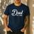 Pregnancy Announcement Daddy New Dad First Time Dad 2026 Men's Casual T-Shirt Navy