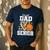 Proud Dad Of A 2026 Senior Basketball Graduation Leopard Men's Casual T-Shirt Navy