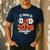 Proud Dad Of A 2026 Senior Basketball Graduation Men's Casual T-Shirt Navy