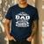 I Am A Proud Dad Of A Freaking Amazing Daughter For Father Men's Casual T-Shirt Navy