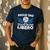 Proud Dad Of A Freaking Awesome Libero Volleyball Father Men's Casual T-Shirt Navy