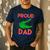Proud Dad Of A Gator Unique Idea For Fathers Day Men's Casual T-Shirt Navy