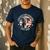 Proud Greyhound Dad American Flag Patriotic Greyhound Dad Men's Casual T-Shirt Navy