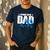 Proud New Dad It's A Boy Men's Casual T-Shirt Navy