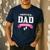 Proud New Dad Its A Girl Baby Gender Announcement Men's Casual T-Shirt Navy