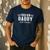 Proud New Dad It's Twins Girl Baby Announcement Father's Day Men's Casual T-Shirt Navy